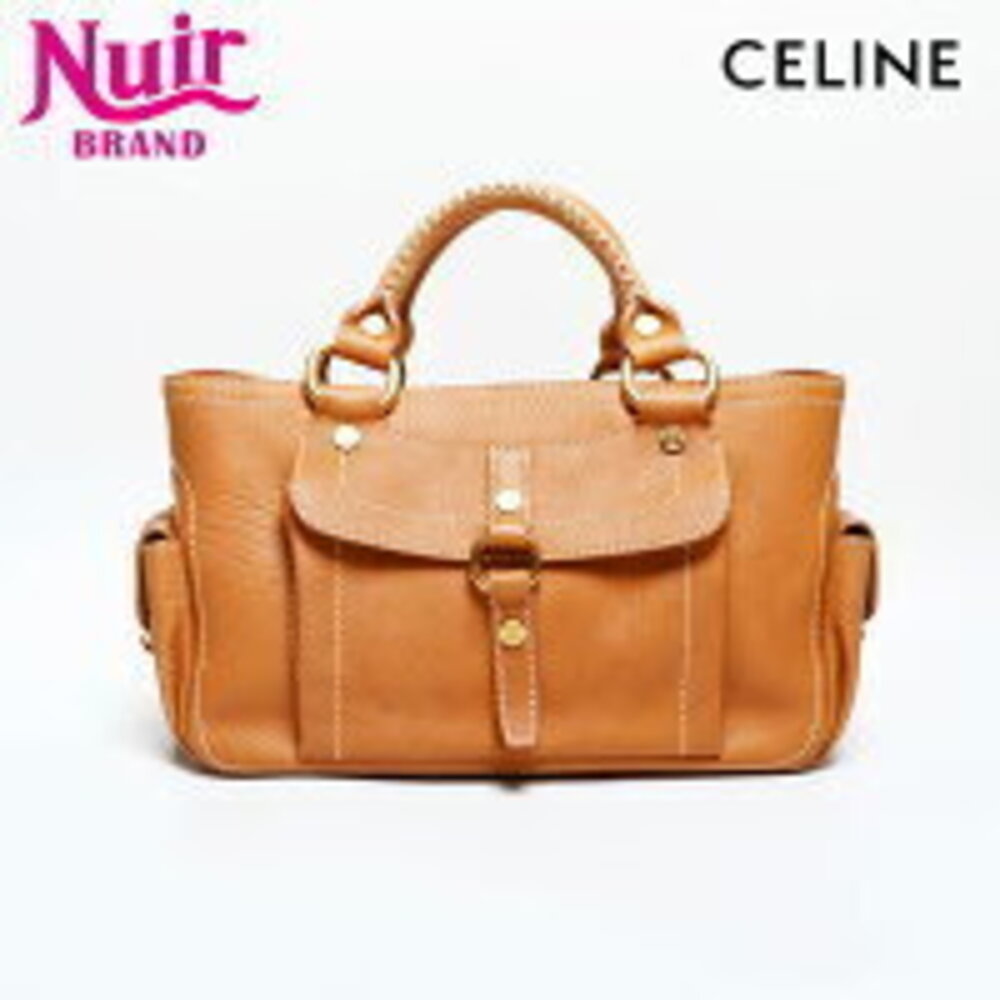 Celine Leather Boogie Handbag Brown